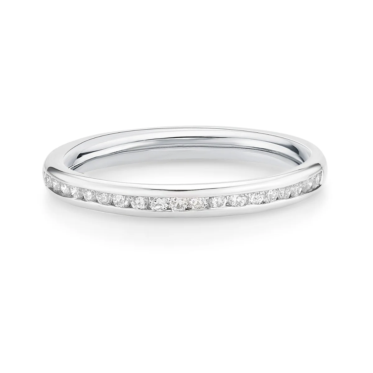 0.24ct Grace Diamond Channel Set Half Eternity Ring | Platinum - Image 3