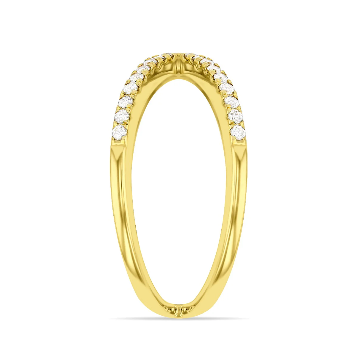 0.27ct Diamond Cross Over Ring | 9K Solid Yellow Gold - Image 4