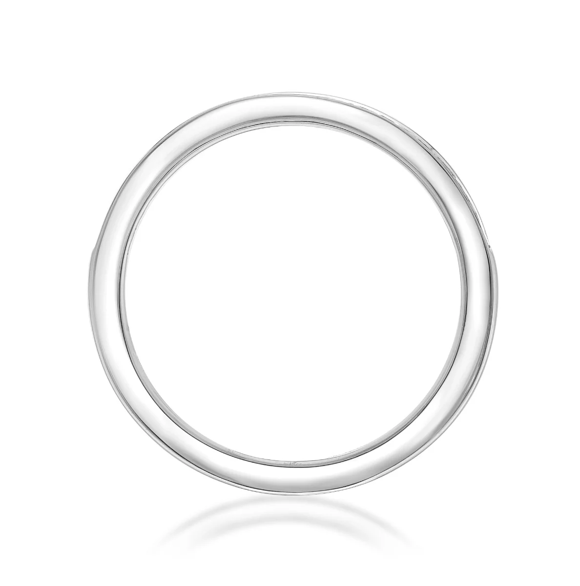 0.34ct Elodie Princess Cut Half Eternity Ring | Platinum - Image 2