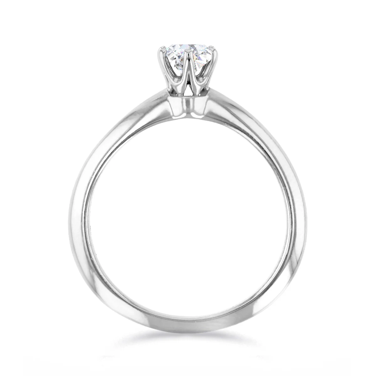 0.43ct Tiffany Round Brilliant Solitaire Ring | Pre-Loved | Platinum - Image 3