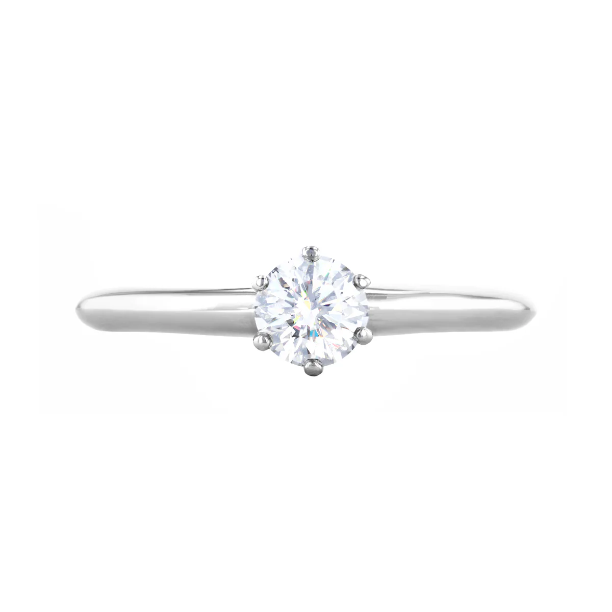 0.43ct Tiffany Round Brilliant Solitaire Ring | Pre-Loved | Platinum - Image 5