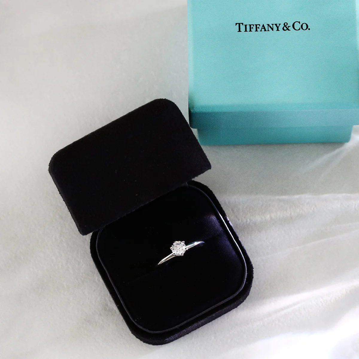 0.43ct Tiffany Round Brilliant Solitaire Ring | Pre-Loved | Platinum - Image 7