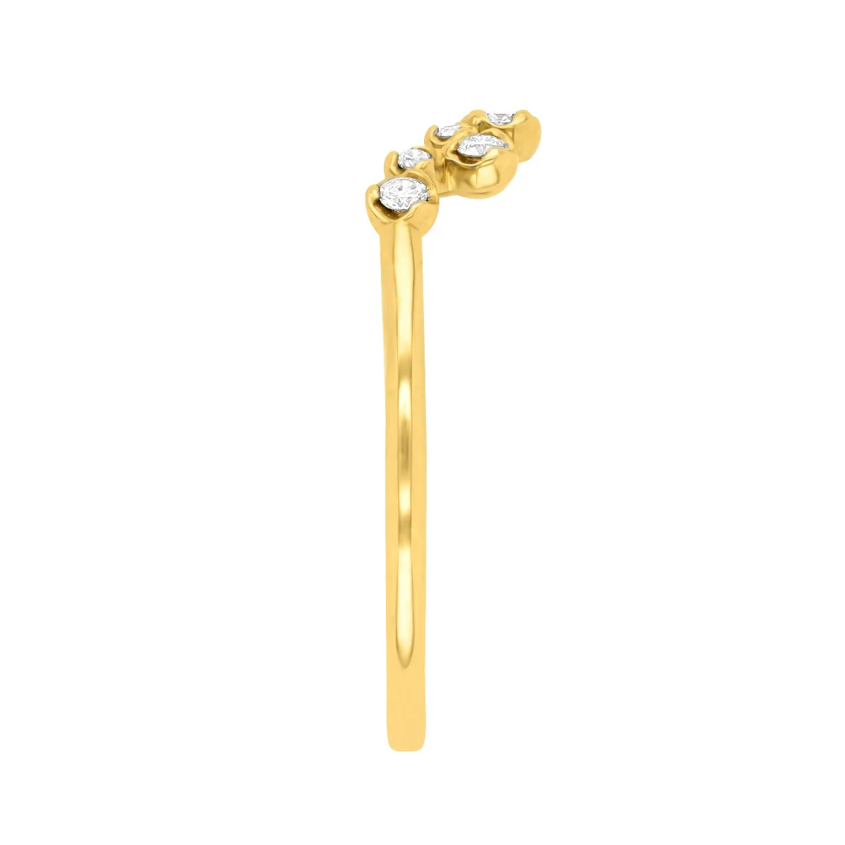 0.45ct Rose Cut Salt and Pepper Diamond Tiara Ring Set | 18K Yellow Gold - Image 7