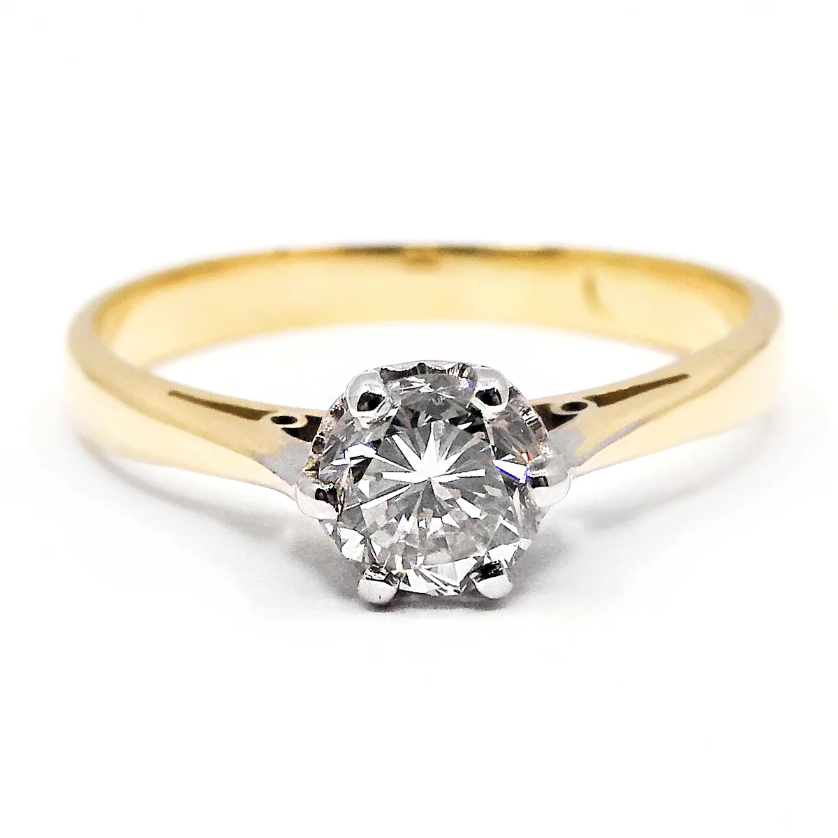 0.50ct Diamond Solitaire Ring | Pre-Loved | 18K Yellow Gold - Image 2