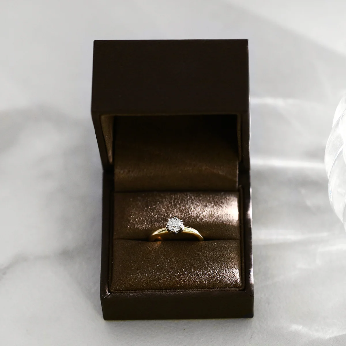 0.50ct Round Brilliant Solitaire Ring | Pre-Loved | 18K Yellow Gold - Image 6