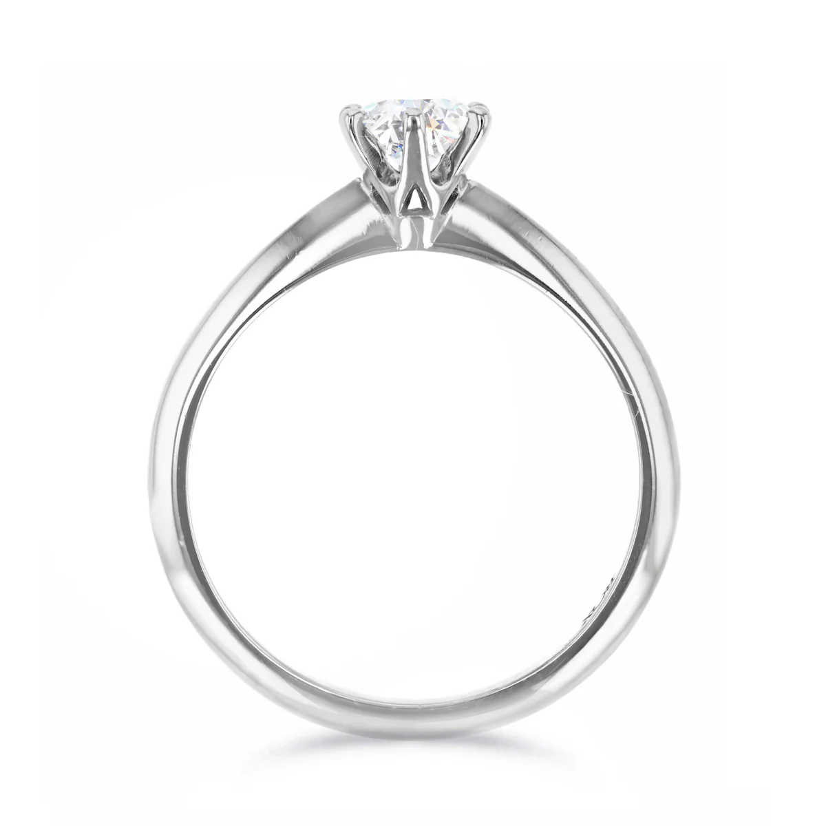 0.50ct Round Brilliant Solitaire Ring | Pre-Loved | Platinum - Image 3