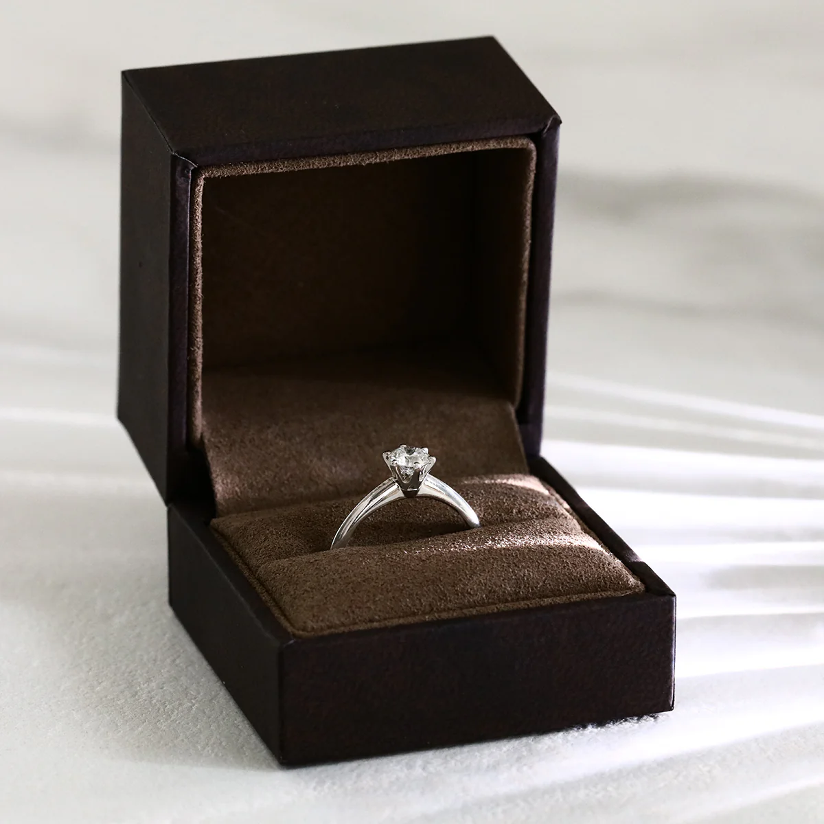 0.50ct Round Brilliant Solitaire Ring | Pre-Loved | Platinum - Image 6
