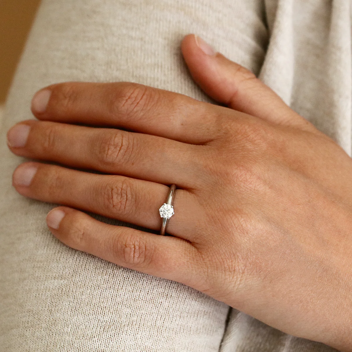 0.52ct Tiffany Round Brilliant Solitaire Ring | Pre-Loved | Platinum - Image 7