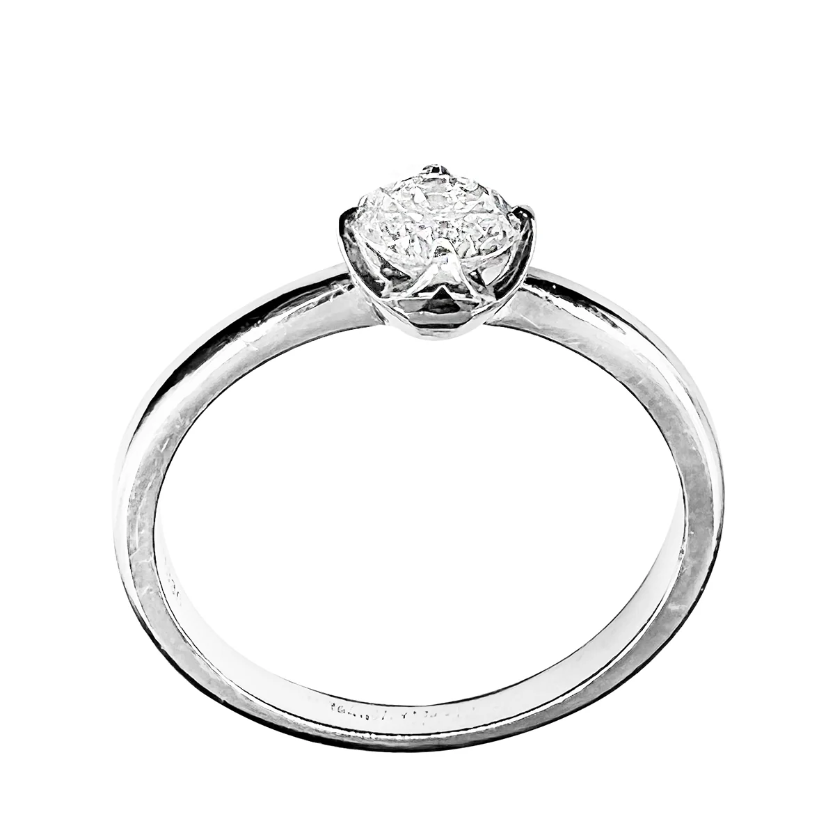 0.56ct Diamond Solitaire Ring | Pre-Loved | Platinum - Image 3