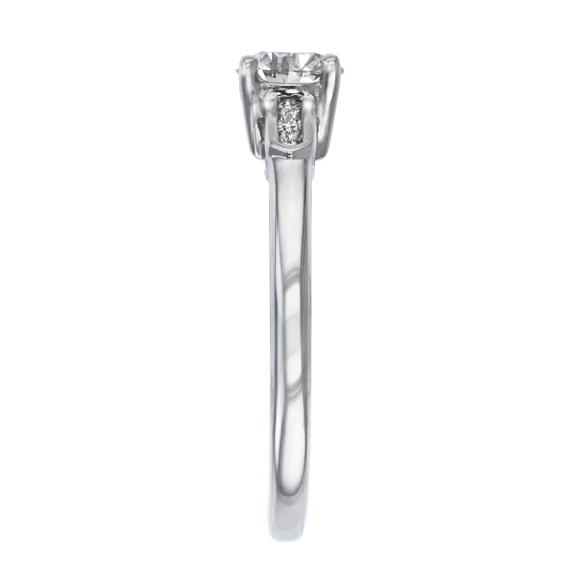0.57ct Round Brilliant Diamond Solitaire Ring | 18K White Gold - Image 4