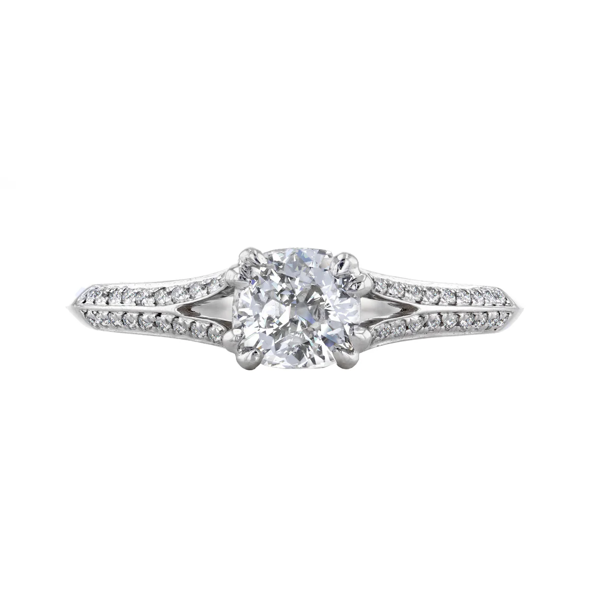 0.61ct Old Cut Diamond Solitaire Ring | Pre-Loved | Platinum - Image 5