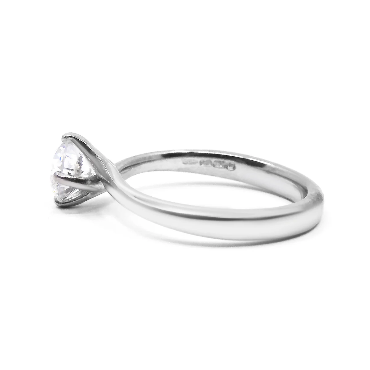 0.68ct Diamond Solitaire Ring | Pre-Loved | 18K White Gold - Image 2