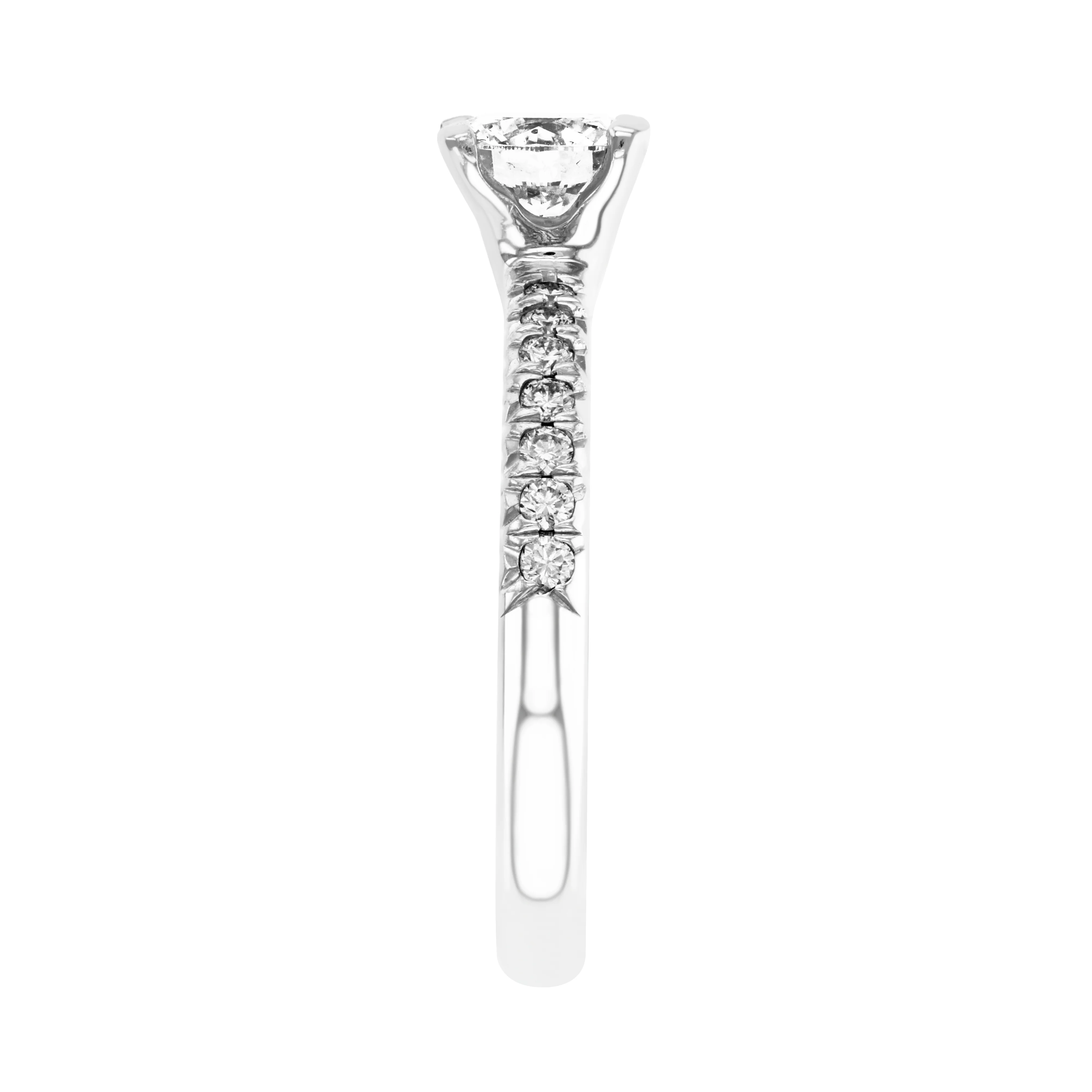 0.70ct Camille Brilliant Cut Diamond Engagement Ring | Platinum - Image 5
