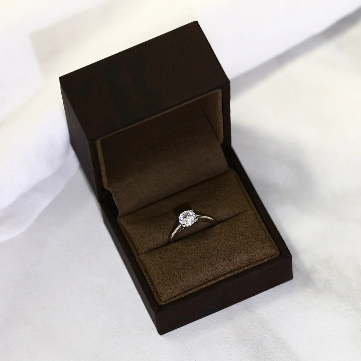 0.75ct Old Cut Solitaire Ring | Pre-Loved | Platinum - Image 6