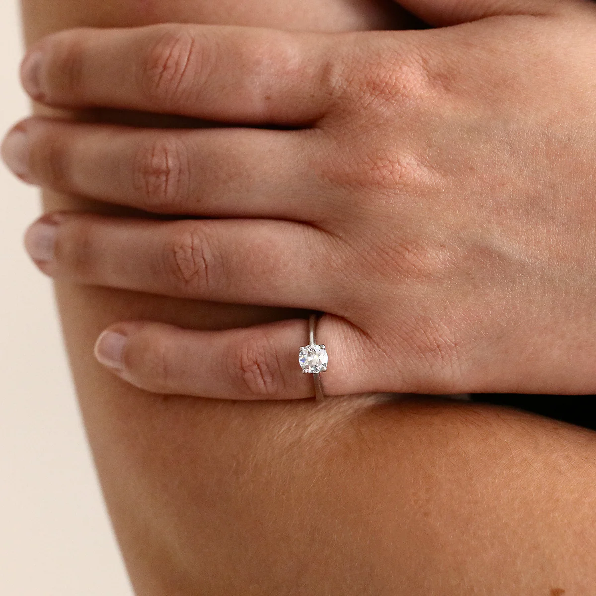 0.75ct Old Cut Solitaire Ring | Pre-Loved | Platinum - Image 7