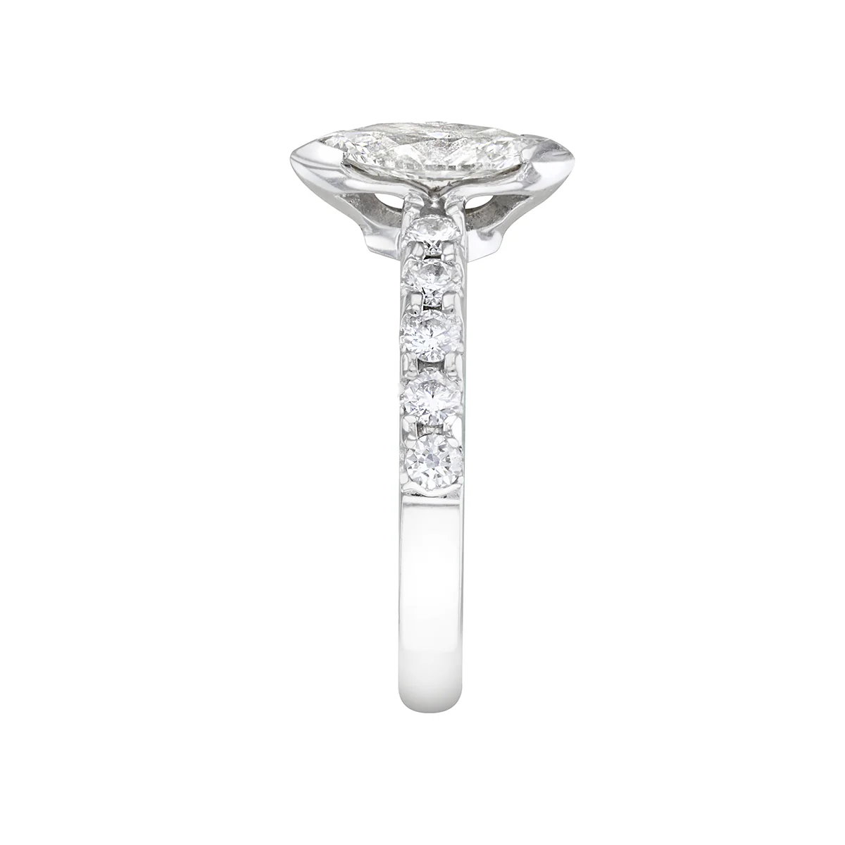 0.83ct Marquise Cut Diamond Ring | Pre-Loved | Platinum - Image 3