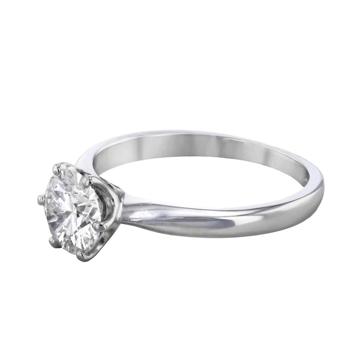 0.83ct Round Brilliant Diamond Solitaire Engagement Ring | Pre-Loved | Platinum - Image 3
