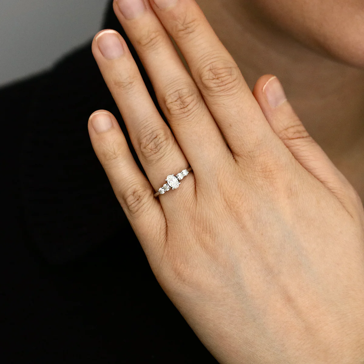 0.86ct Diamond Five Stone Ring | Pre-Loved | 18K White Gold - Image 6