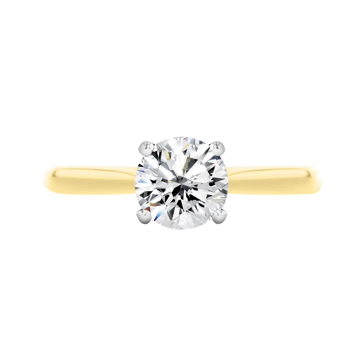 0.90ct Antonella Brilliant Cut Diamond Engagement Ring | 18K Yellow Gold - Image 2