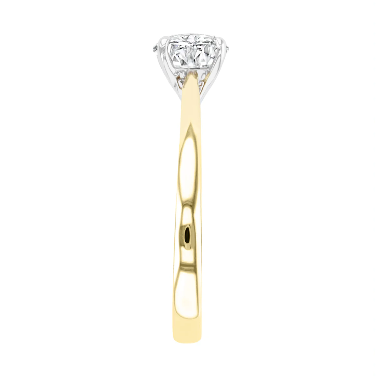 0.90ct Antonella Brilliant Cut Diamond Engagement Ring | 18K Yellow Gold - Image 4