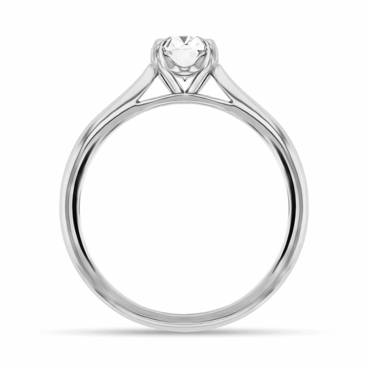 0.91ct Orla Oval Cut Diamond Solitaire Engagement Ring | Platinum - Image 7