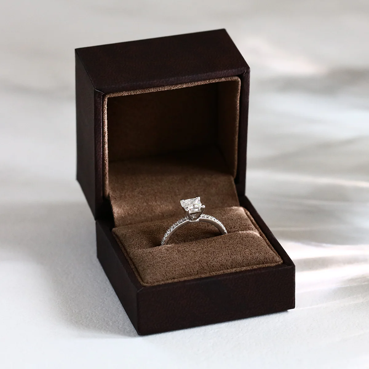 1.00ct Princess Cut Diamond Solitaire Ring | Pre-Loved | Platinum - Image 6