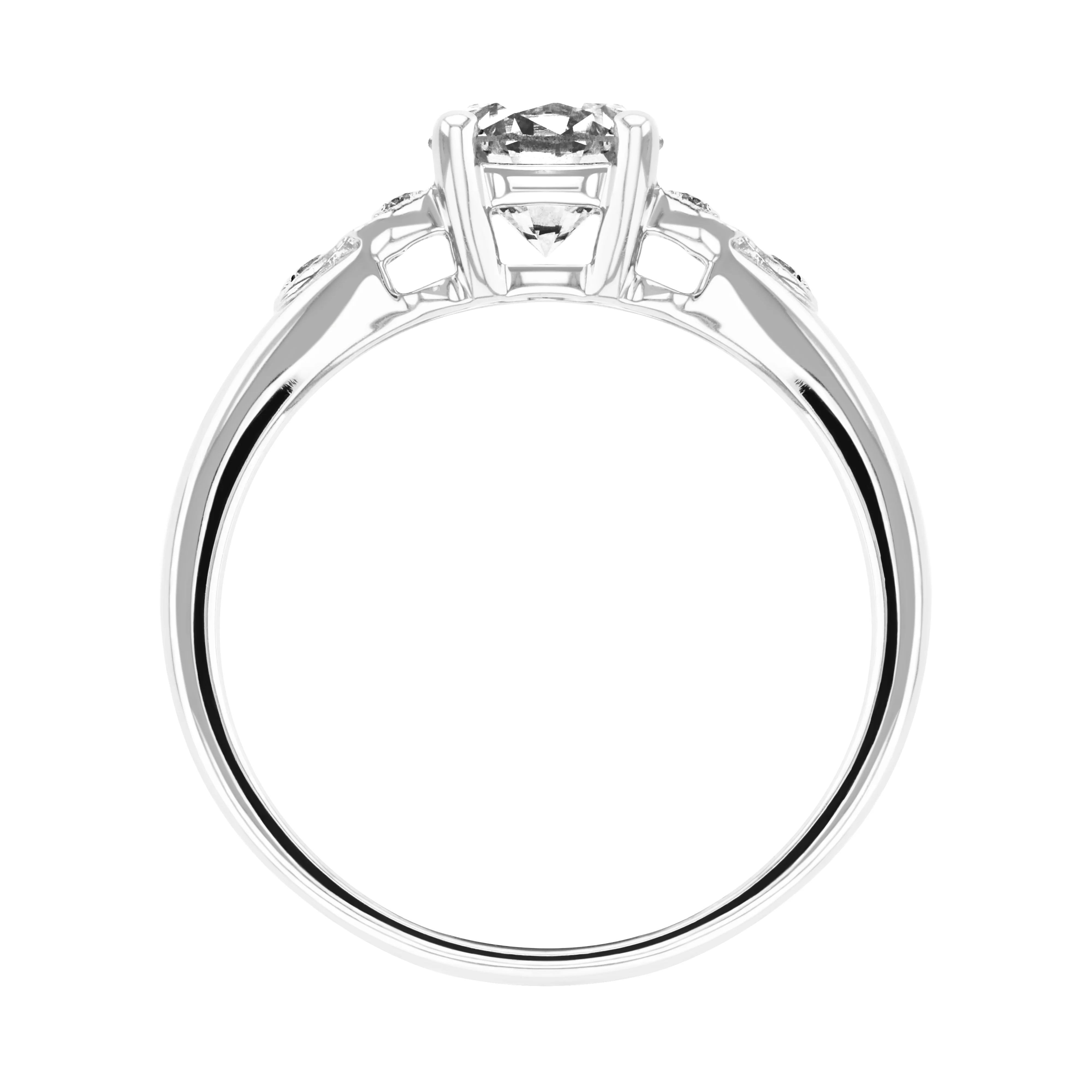 1.00ct Rosalie Solitaire Diamond Engagement Ring | 18K White Gold - Image 3