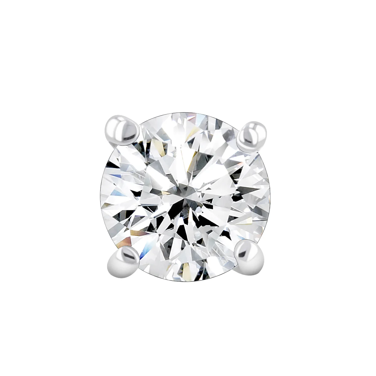 Everyday Diamonds Collection 1.00ct (tw.) Lab Grown Round Brilliant DEF Colour Diamond Stud Earrings | 18K White Gold - Image 4