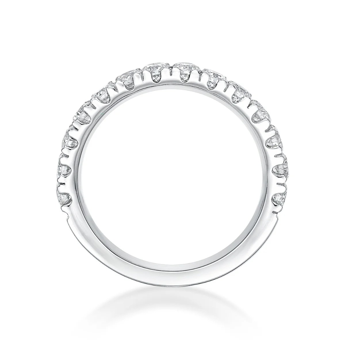 1.06ct Mila Diamond Half Eternity Ring | 18K White Gold - Image 3