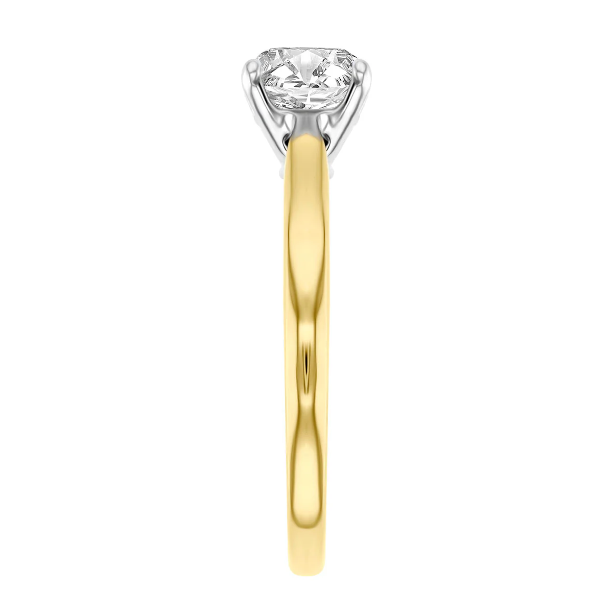 1.10ct Round Brilliant Diamond Engagement Ring | Pre-Loved | 18K Yellow Gold - Image 4