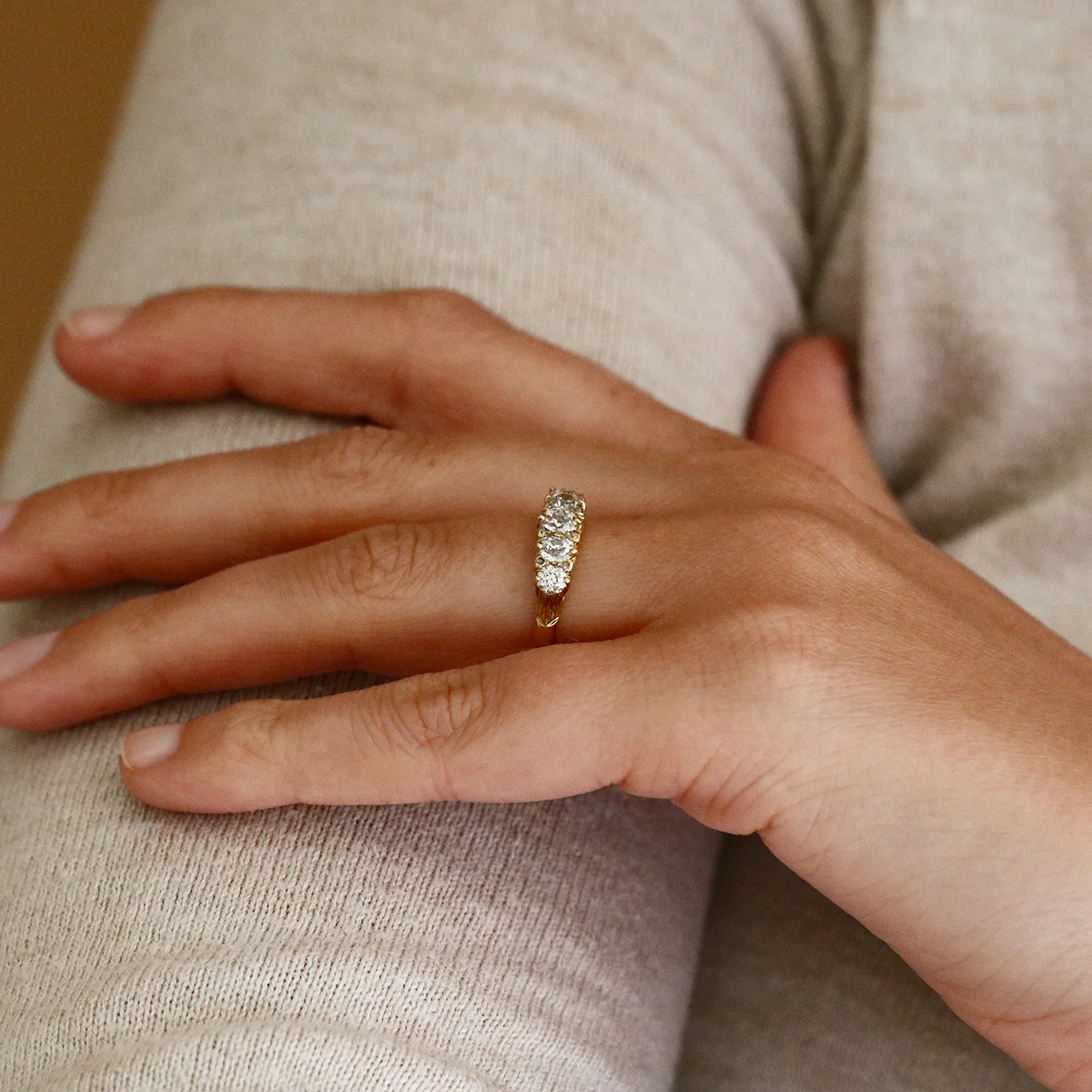 1.11ct Diamond Eternity Ring | Pre-Loved | 18K Yellow Gold - Image 10