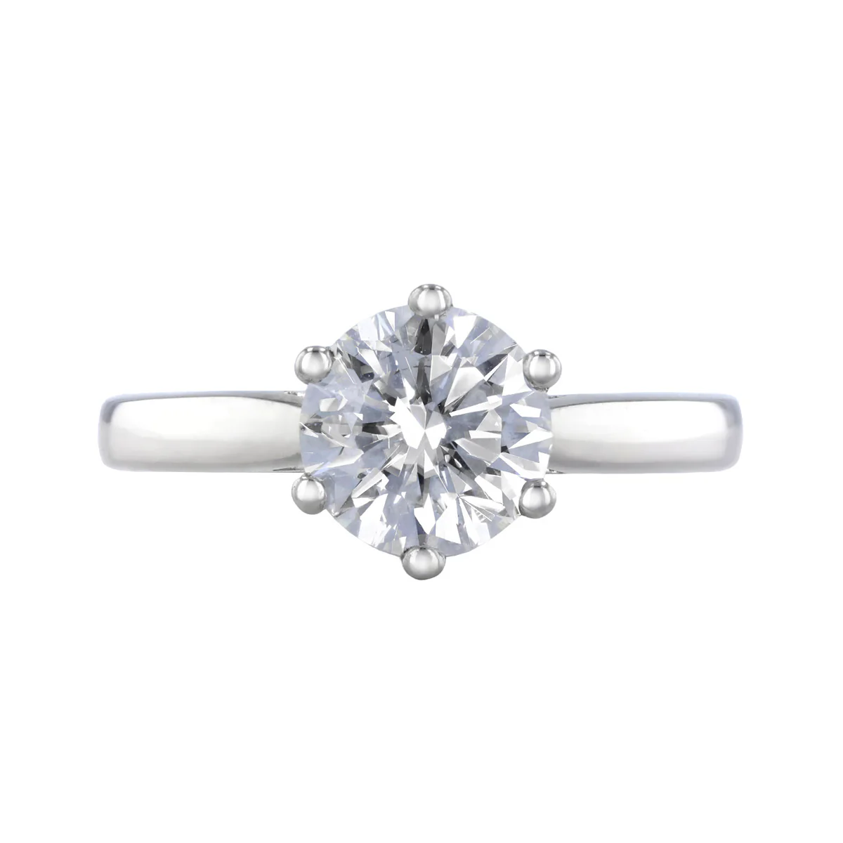 1.50ct Round Brilliant Diamond Solitaire Engagement Ring | Pre-Loved | Platinum - Image 2