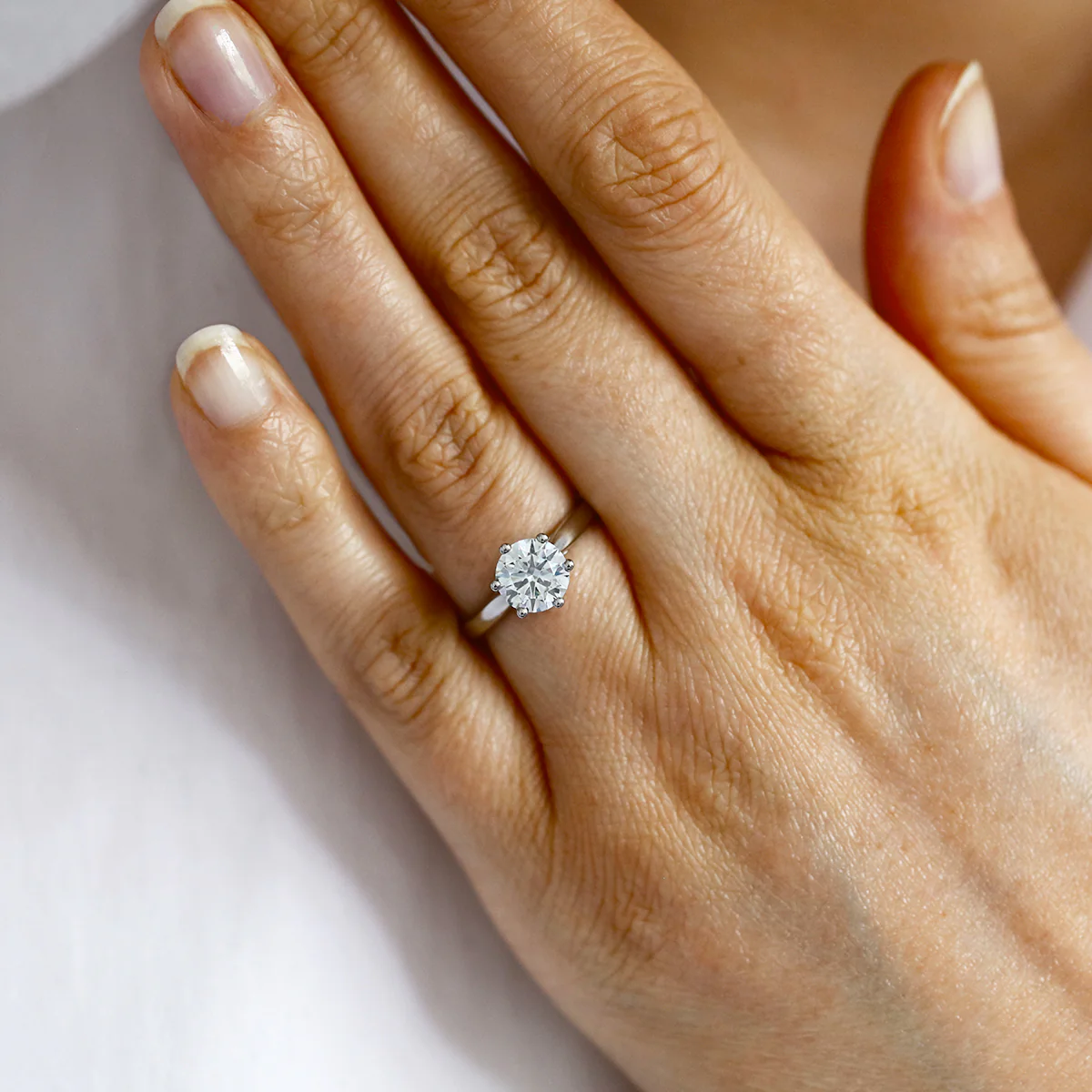 1.50ct Round Brilliant Diamond Solitaire Engagement Ring | Pre-Loved | Platinum - Image 6