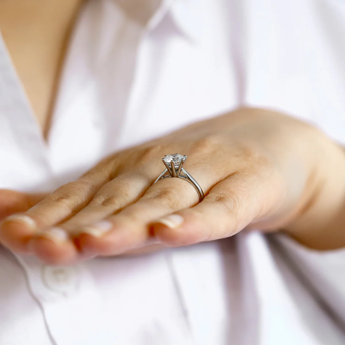 1.50ct Round Brilliant Diamond Solitaire Engagement Ring | Pre-Loved | Platinum - Image 8
