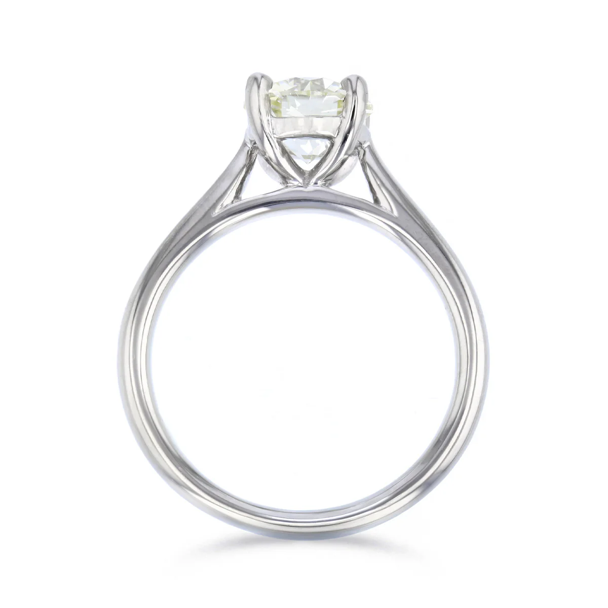 1.50ct Ophelia Natural Round Brilliant Cut Diamond Solitaire Engagement Ring | Platinum - Image 5