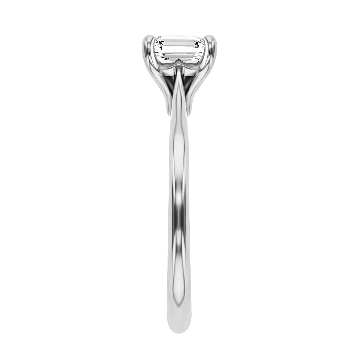 1.51ct  Clementine Asscher Cut Diamond Engagement Ring | F Colour |Platinum - Image 18