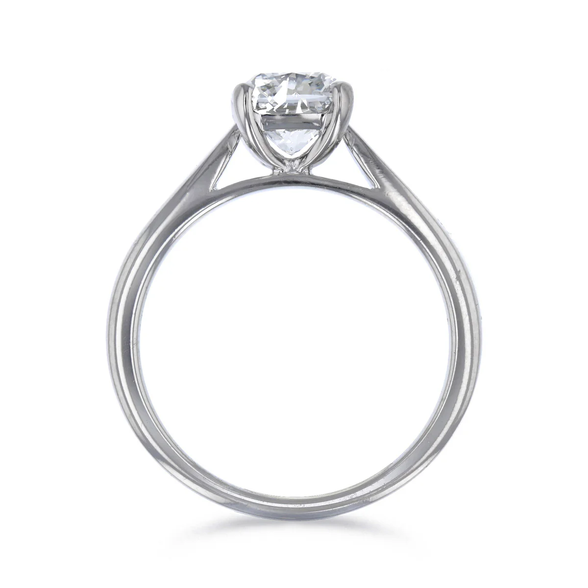 1.52ct Cushion Cut Diamond Solitaire Engagement Ring | 18K White Gold - Image 5
