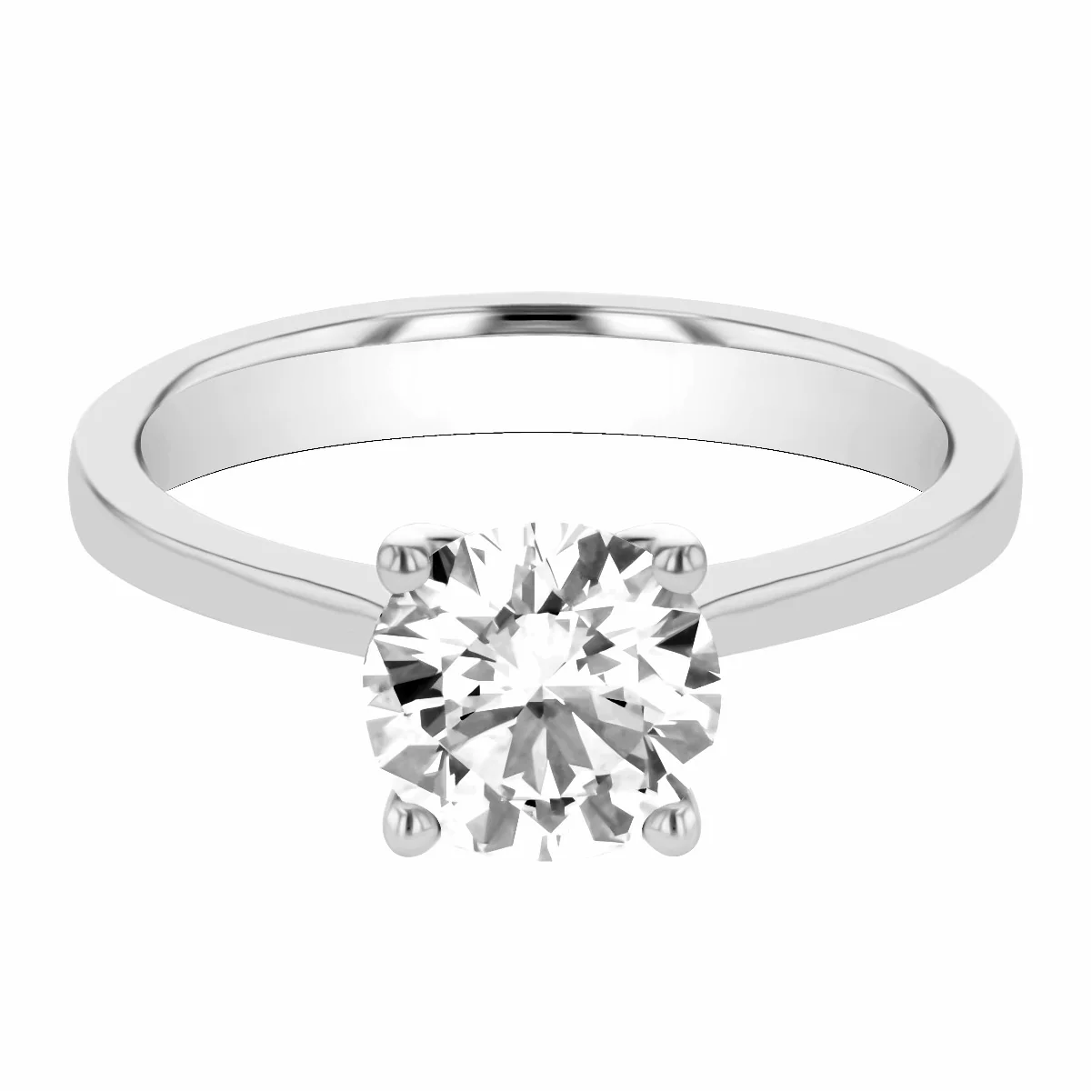 1.56ct Eloise Brilliant Cut Diamond Engagement Ring | Platinum - Image 3