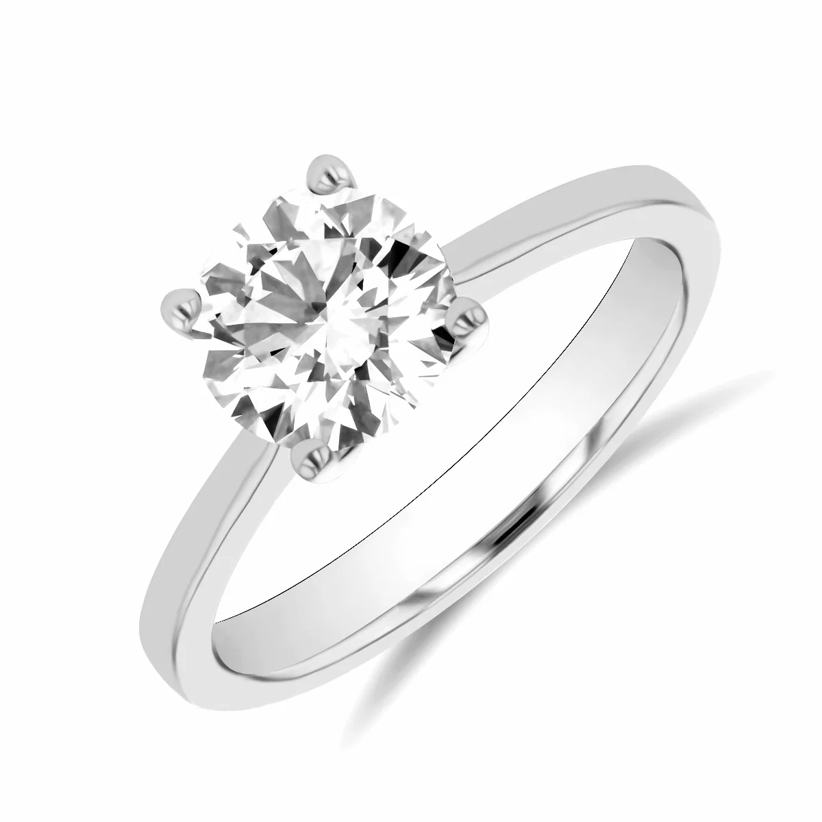 1.56ct Eloise Brilliant Cut Diamond Engagement Ring | Platinum - Image 6
