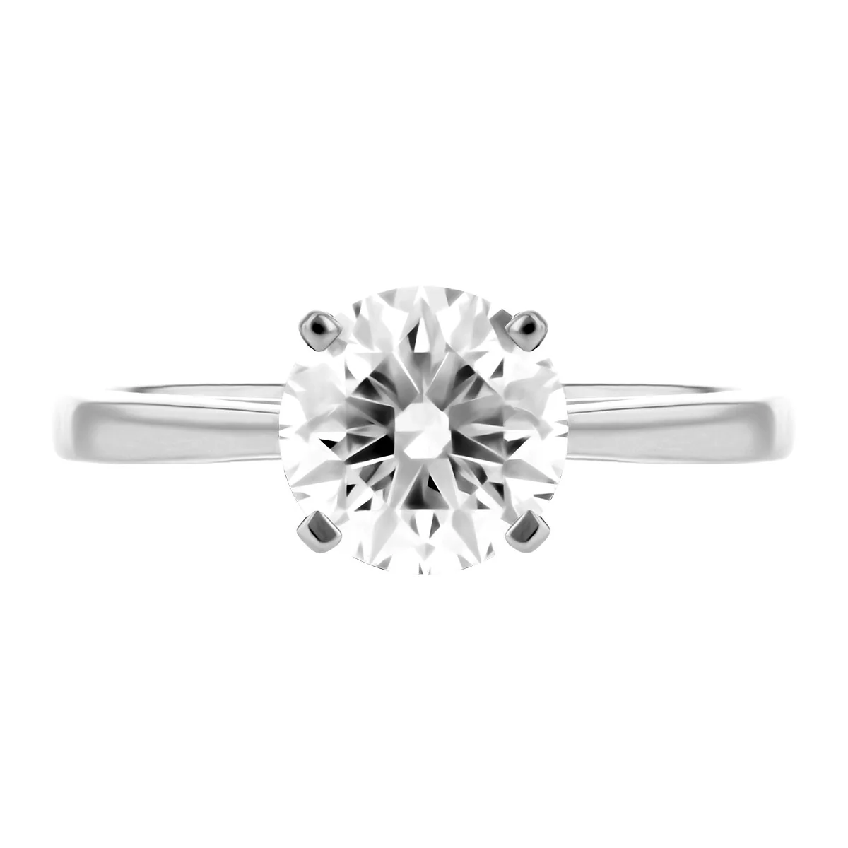 1.71ct Juliette Brilliant Cut Diamond Solitaire Engagement Ring | Platinum - Image 9