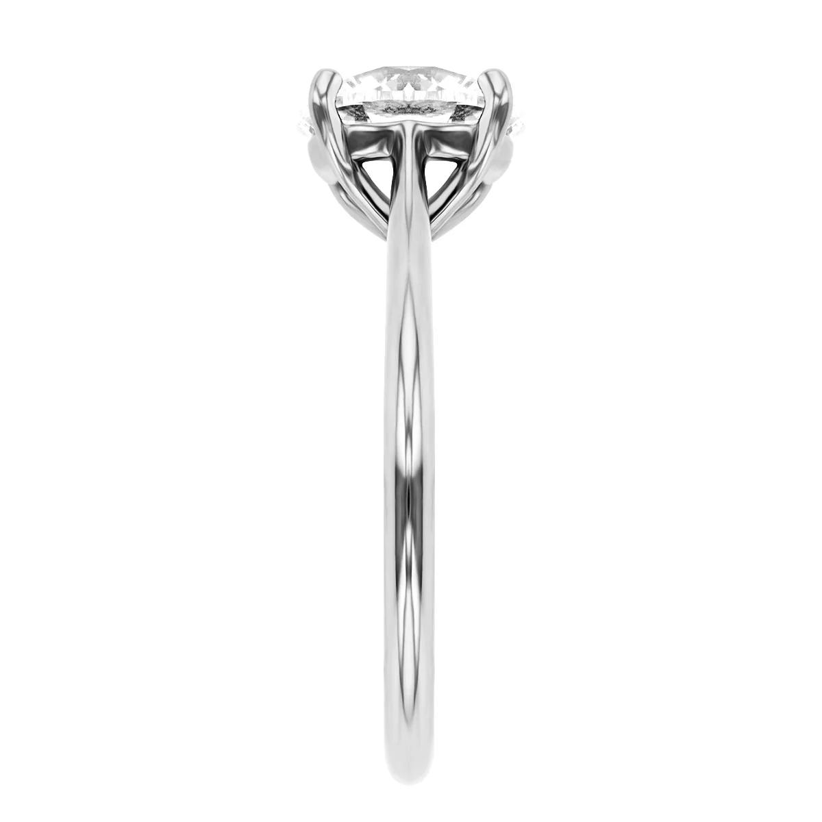 2.06ct Brigitte Round Cut Diamond Solitaire Engagement Ring | Pre-Loved| Platinum - Image 5