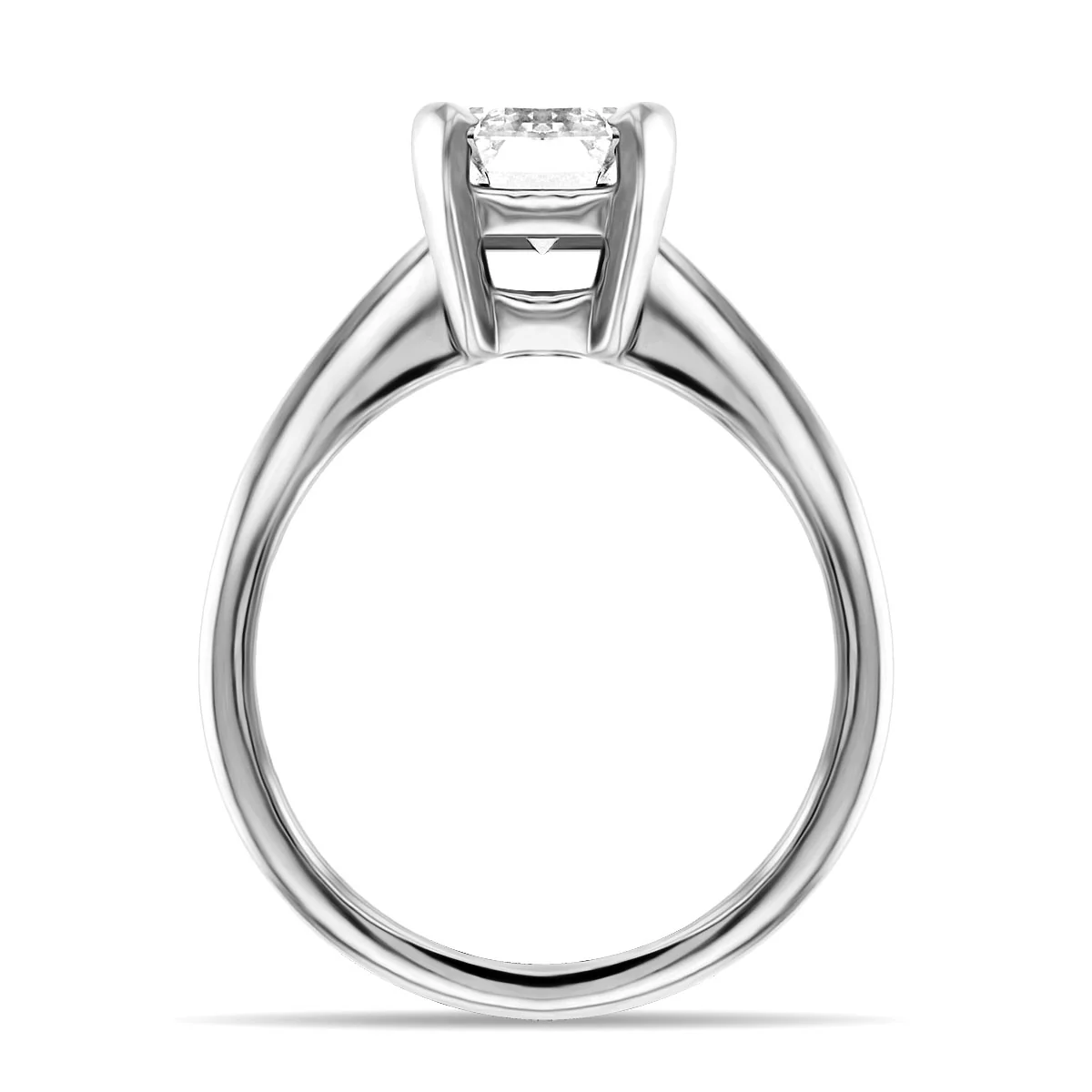 2.41ct Eden Emerald Cut Diamond Engagement Ring | D Colour | Pre-Loved | Platinum - Image 7