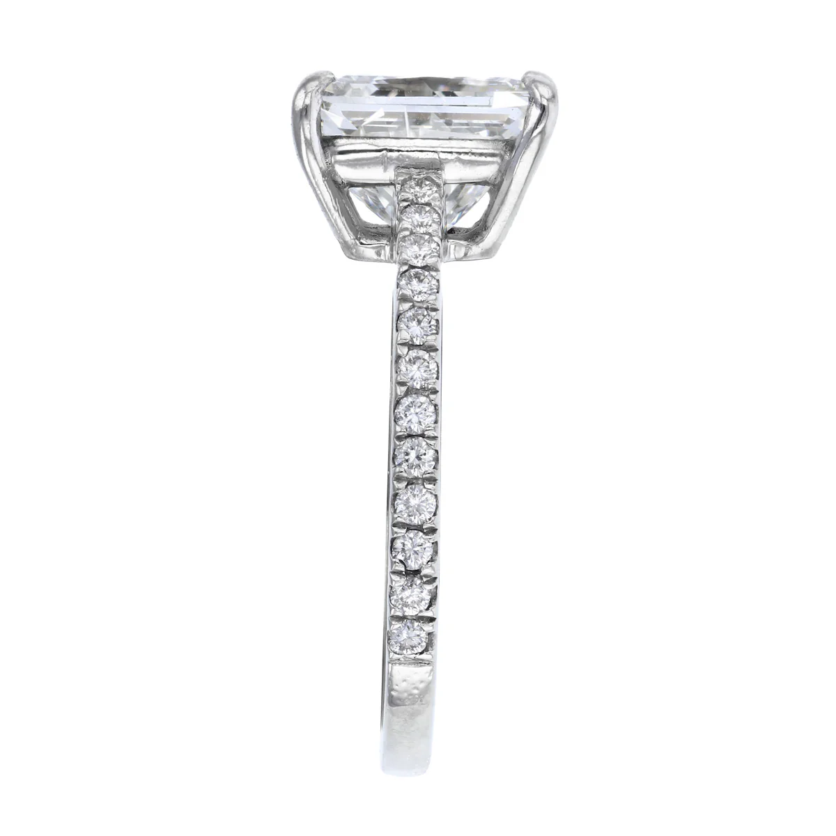2.68ct Princess Cut Diamond Solitaire Engagement Ring | Pre-Loved | 18K White Gold - Image 4