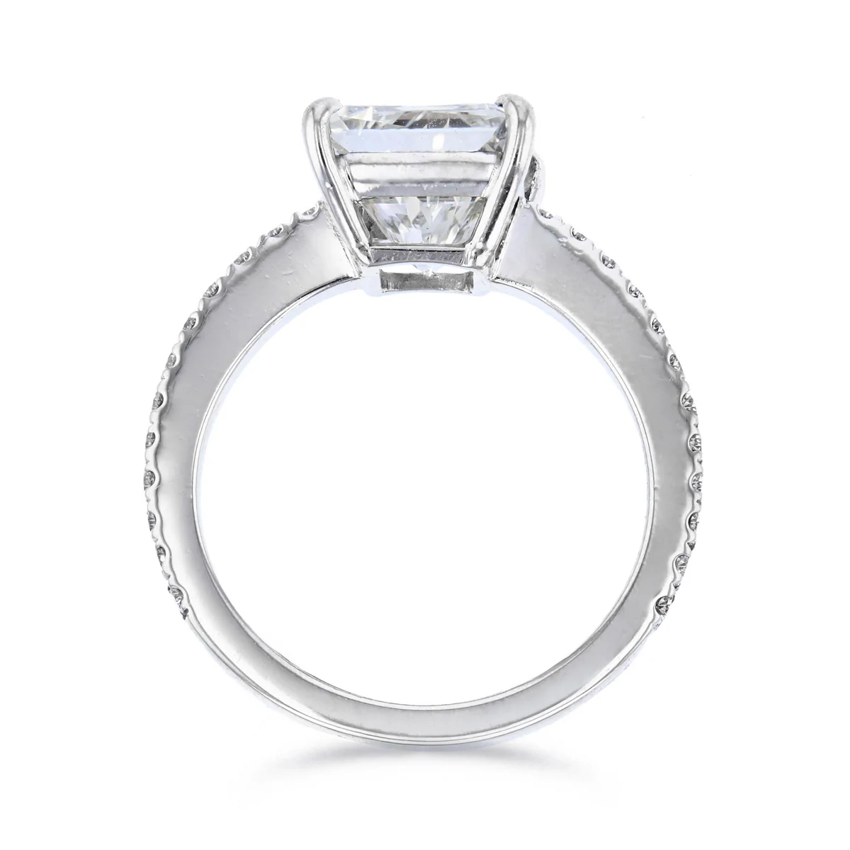 2.68ct Princess Cut Diamond Solitaire Engagement Ring | Pre-Loved | 18K White Gold - Image 5