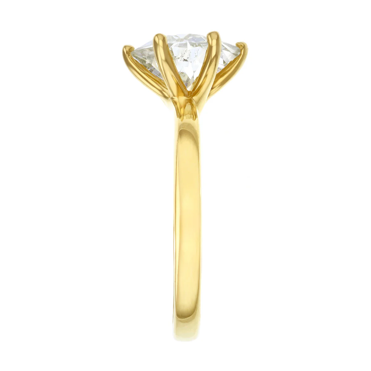 2.86ct Old Cut Diamond Solitaire Engagement Ring | Pre-Loved | 18K Yellow Gold - Image 4