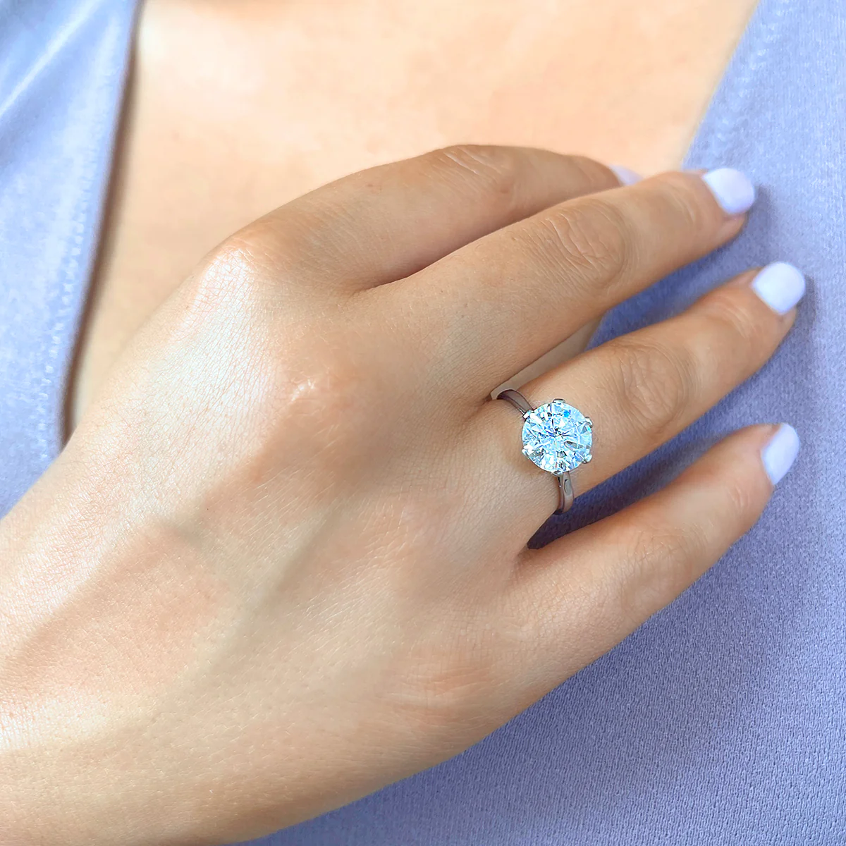 2.87ct Siena Diamond Solitaire Engagement Ring | Pre-Loved | Platinum - Image 7