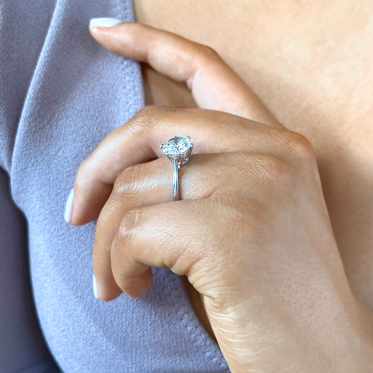 2.87ct Siena Diamond Solitaire Engagement Ring | Pre-Loved | Platinum - Image 8