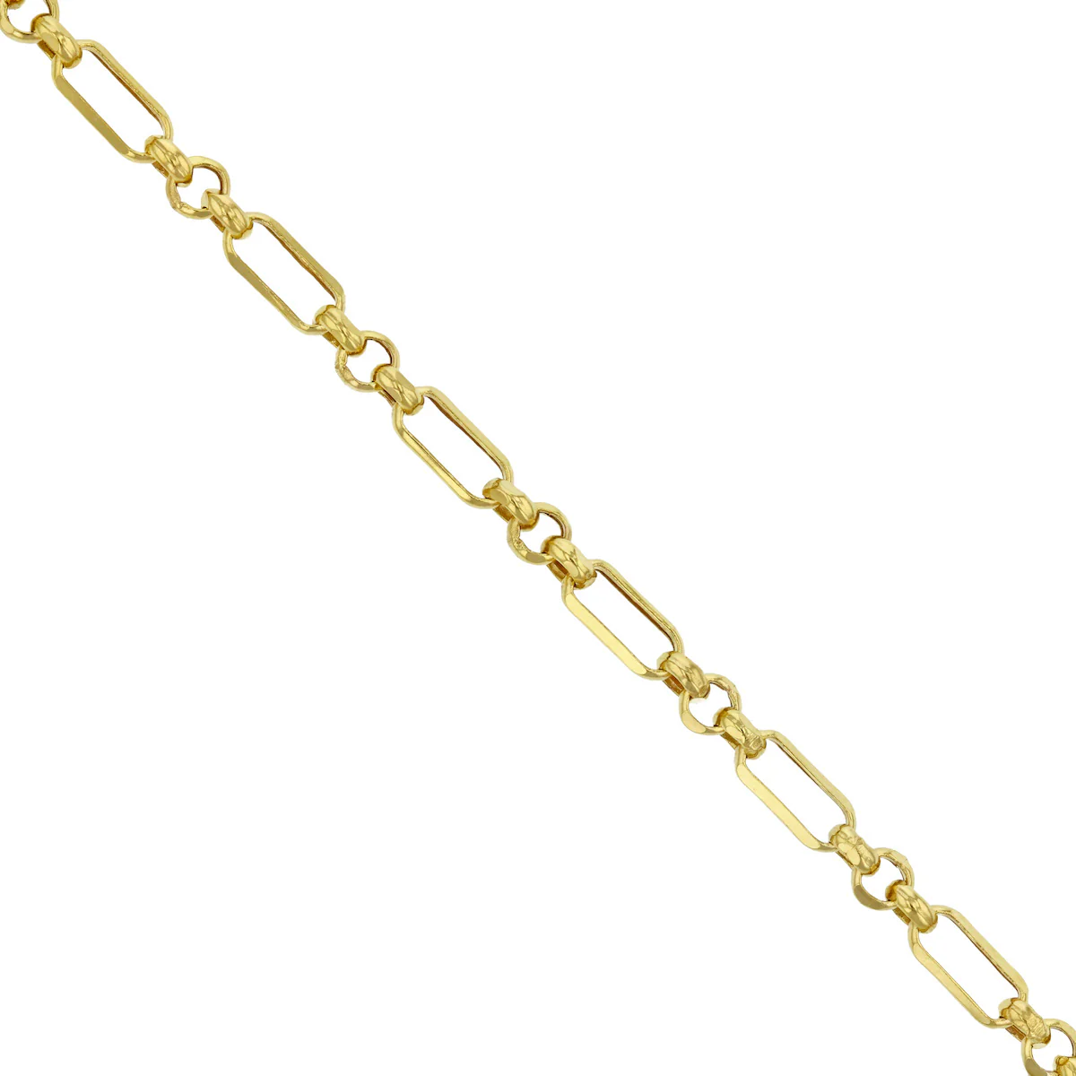 Soleil Collection 20" Diamond Cut Figaro Belcher Chain | 9K Yellow Gold - Image 3