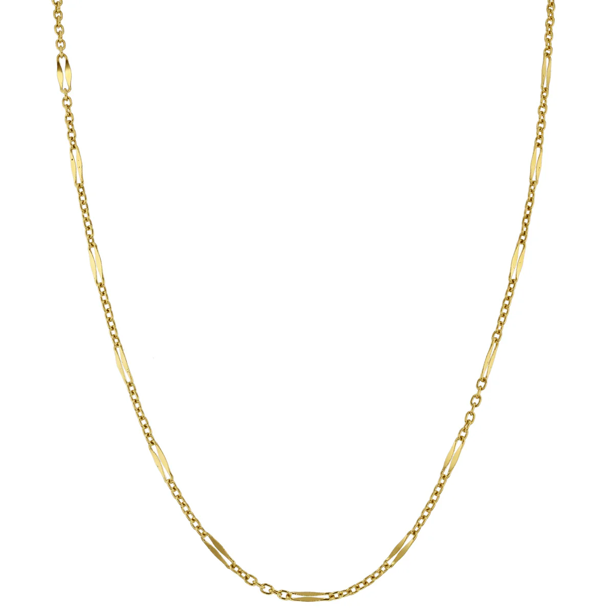 26" Fancy Link Necklace | Pre-Loved | 18K Yellow Gold - Image 2