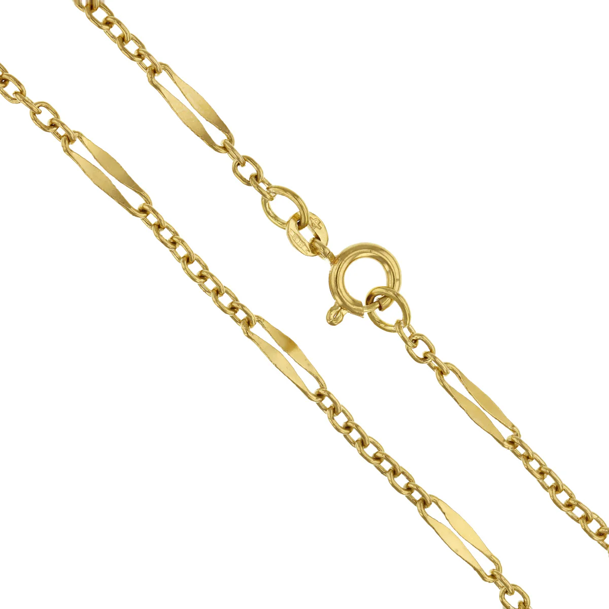 26" Fancy Link Necklace | Pre-Loved | 18K Yellow Gold - Image 4